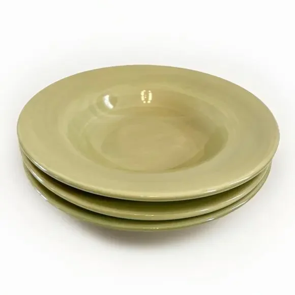 THREE Pottery Barn Sausalito Sage Green 10
