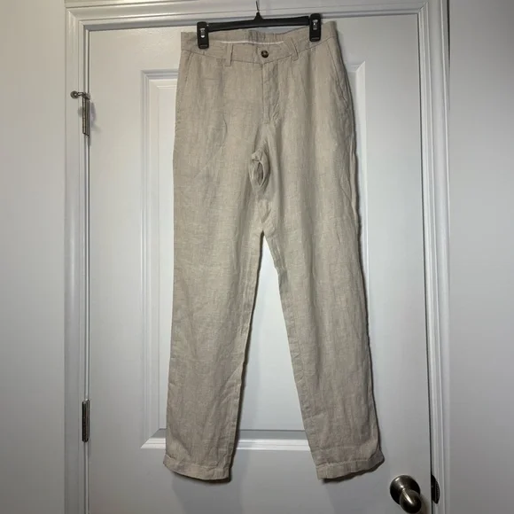 Mango‎ Beige Linen Pants
