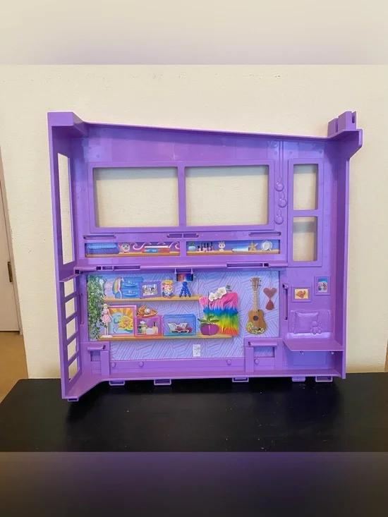 Mattel Barbie Malibu Vacation House Dollhouse Purple Bedroom Wall Part Piece