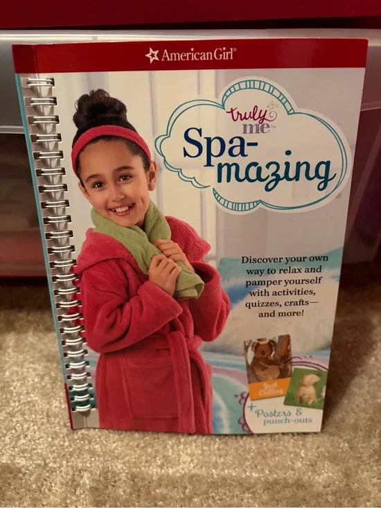 American Girl Spa-mazing Activity Book - Red & Green