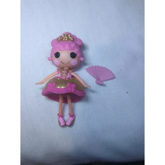 MINI Lalaloopsy Goldie Luxe Pink & Gold Princess Doll Mga Rare 3