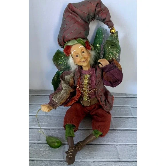Katherine Wayne Kelski Vintage Posable Elf Fairy Shelf Sitter Dolls Woodland 12