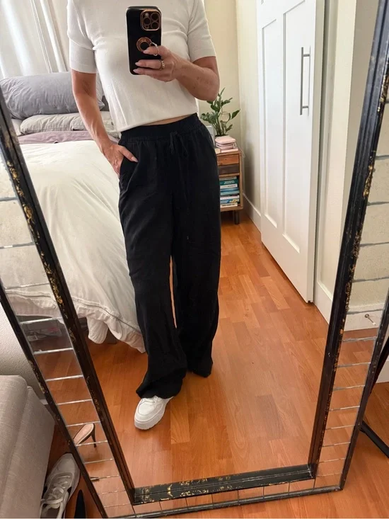 Zara Black Wide Leg Pants
