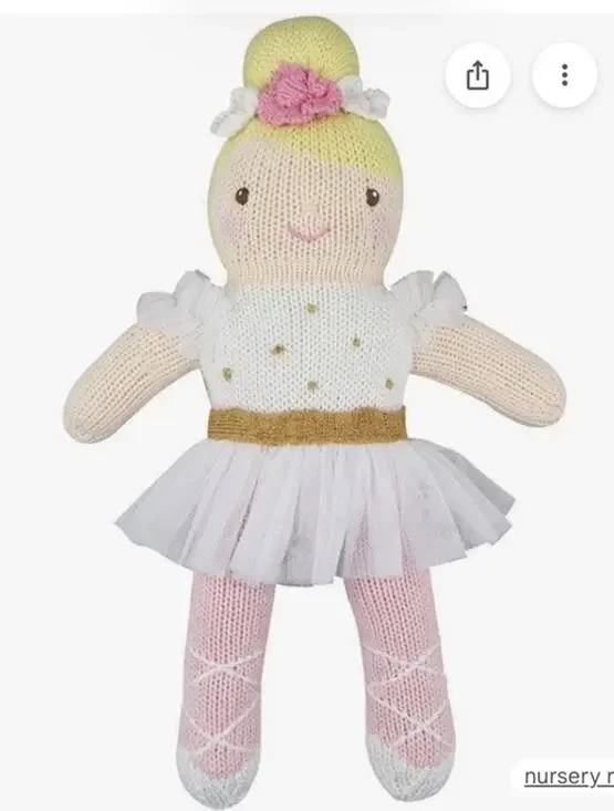 Zubels Blakely the Ballerina Knit Doll $40