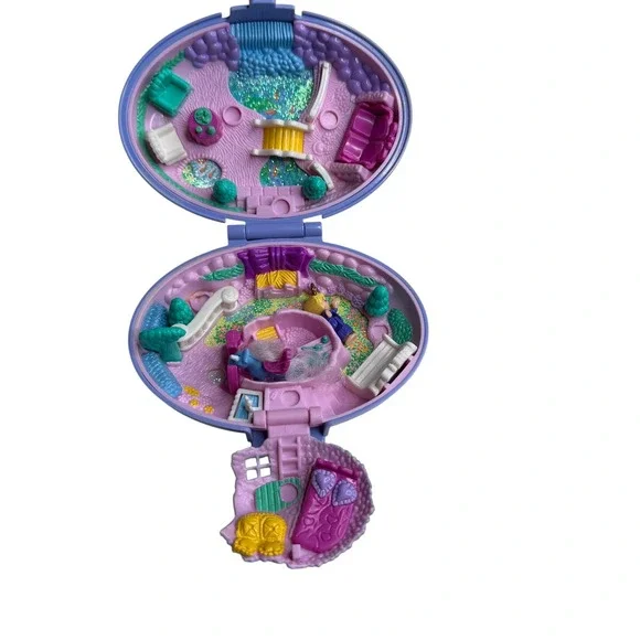 BLUEBIRD POLLY POCKET 1995‎ Meadow Pony Parade Compact COMPLETE