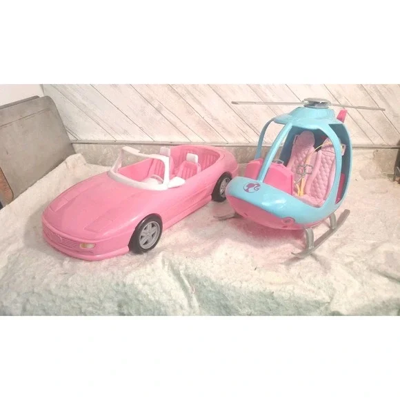 Barbie Helicopter Dreamhouse Adventures Spinning Rotor 2018 & 1996 Convertible