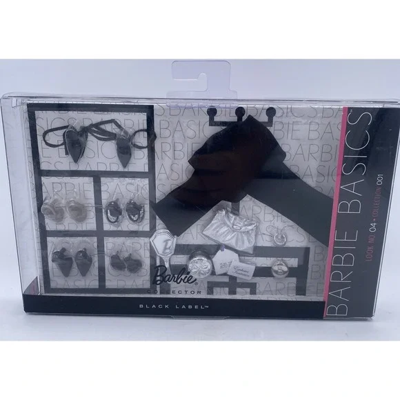 2009 Barbie Basics Accessory Pack Black Label Look No. 04 Collection 001-NRFB