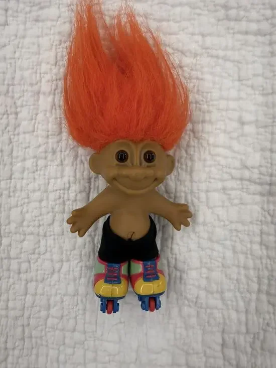 Russ Troll Doll Vintage w/ Rollerblades