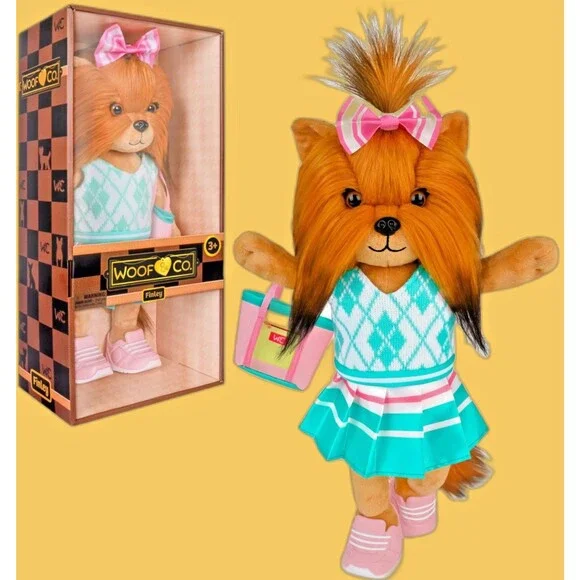 Woof & Co FINLEY Plush Yorkshire Terrier 15 Inch Fashion Doll Collectible 3+ NEW
