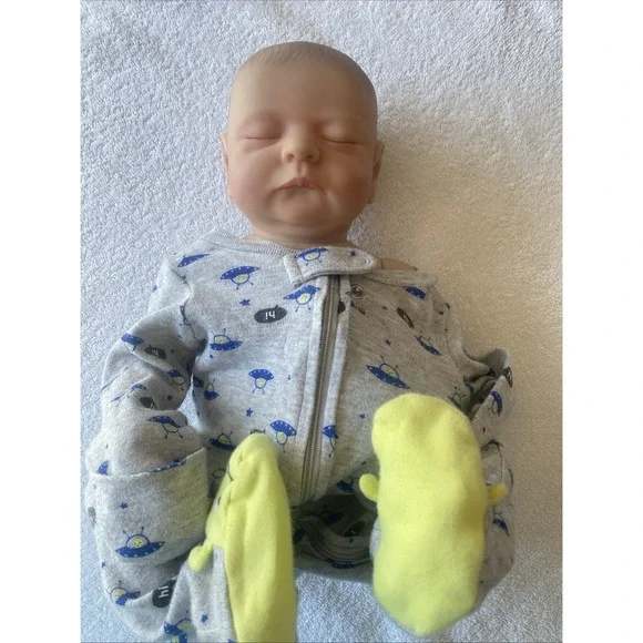 Reborn Baby‎ Doll Anatomic Male Newborn Male Eyelashes Fingernails Baby Boy