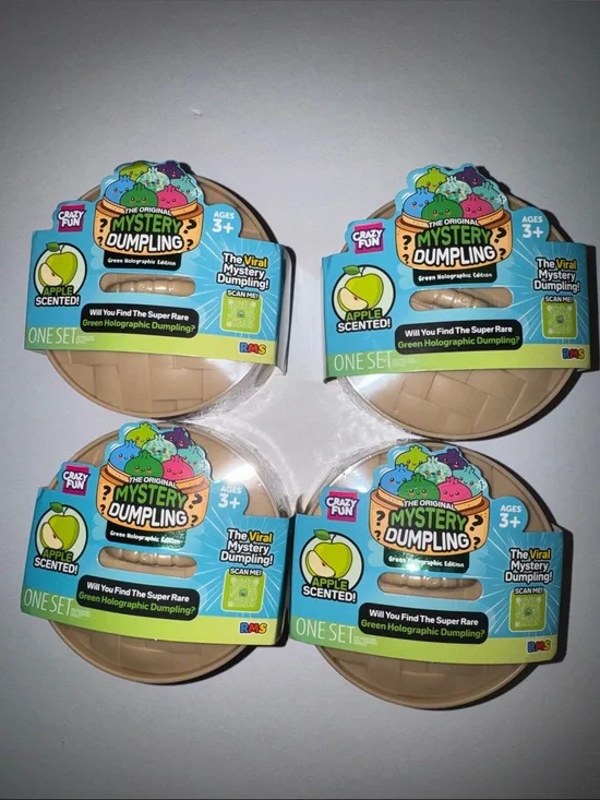RMS Mystery Dumpling Apple Scented Surprise Toy Set - 4 Pack