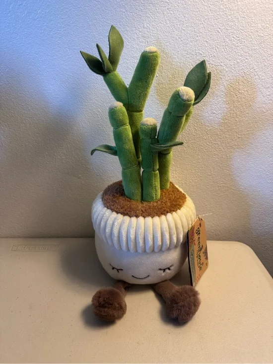 Plush Bamboo Plant Learning Toy - Green