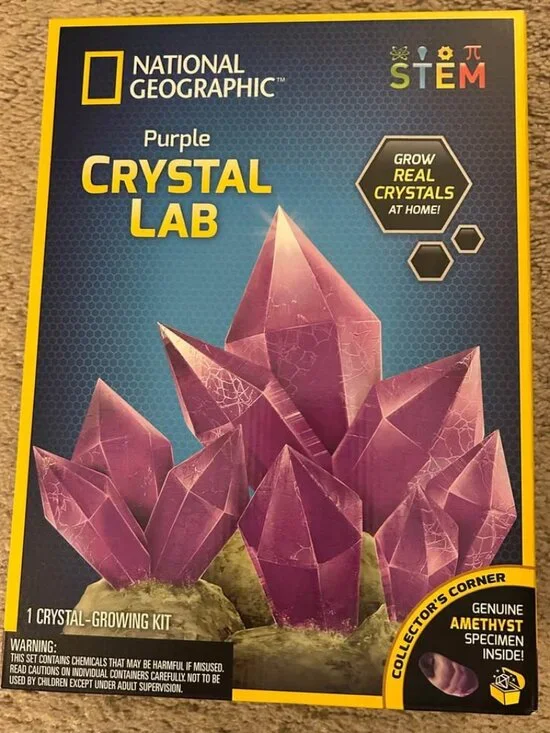 National Geographic Purple Crystal Growing Lab Kit