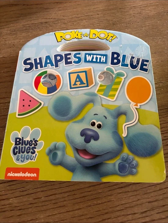 Melissa & Doug Blue's Clues Shapes Poke-a-Dot Board Book - Blue & Green