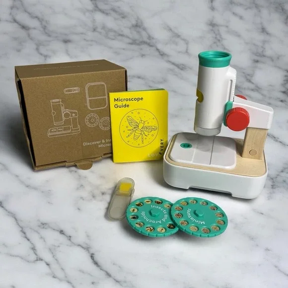 Lovevery Microscope STEM 2 Slide Science Montessori Toy Toddler Connector Play