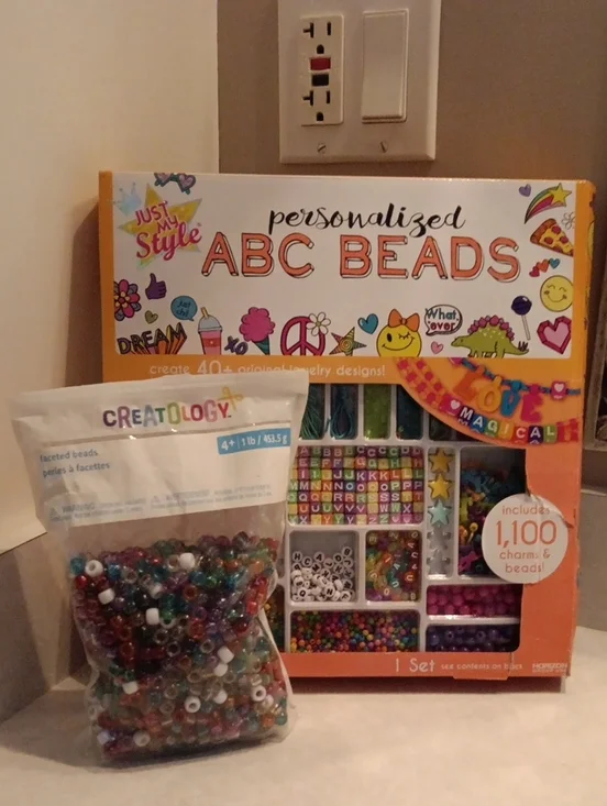 Personalized ABC Beads Jewelry Kit - Multicolor