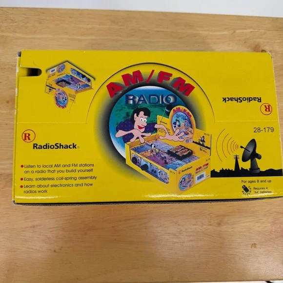 RadioShack AM/FM Radio Kit 28-179 Vintage STEM Educational Electronic DIY B1NA1