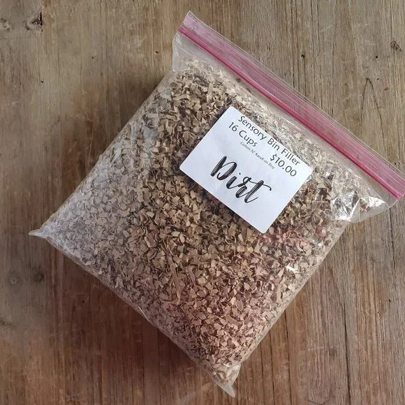 Sensory Bin Filler | PLAY DIRT | Montessori Materials, Toddler Activity
