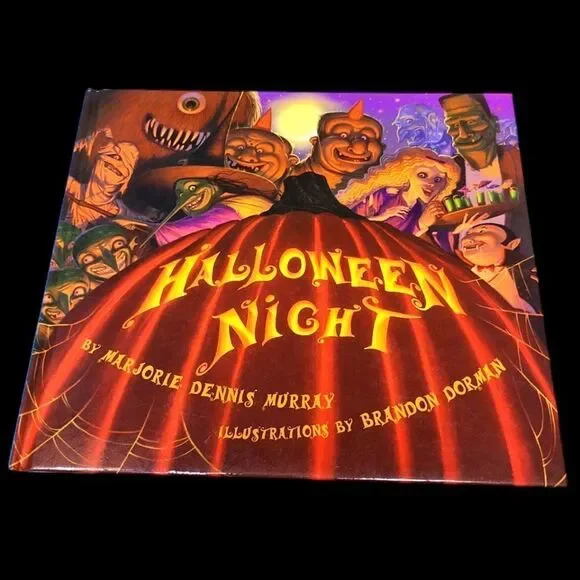 Halloween Night Hardbound Book For Kids Ages 5-9 Gorgeous‎ Artwork Rhyming Text