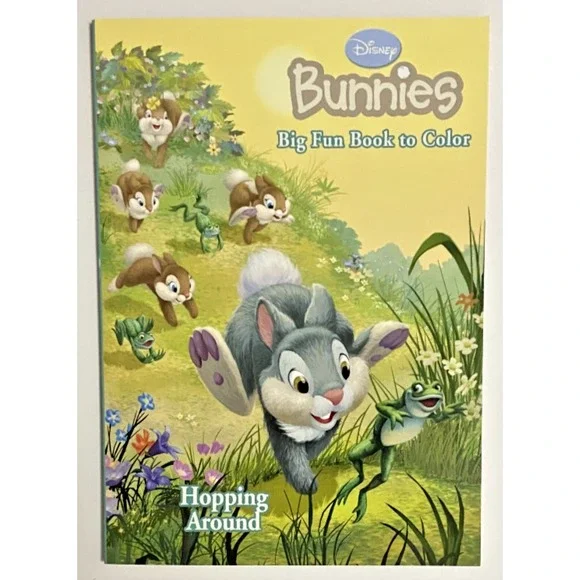 Disney BUNNIES Hopping Around Big Fun Book To Color‎