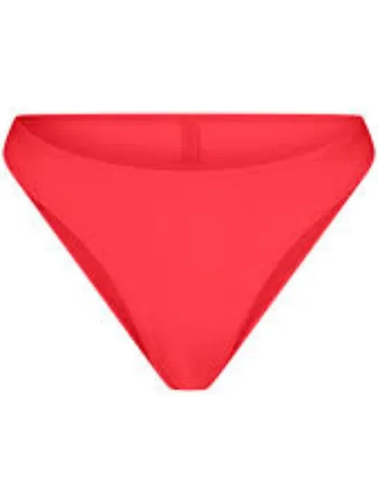 SKIMS High Cut Swim Bottoms - Red - Large