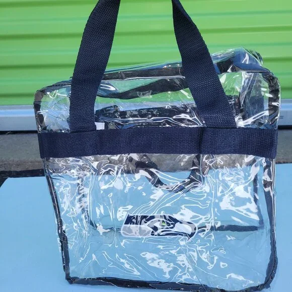 Seattle Seahawks clear tote bag
