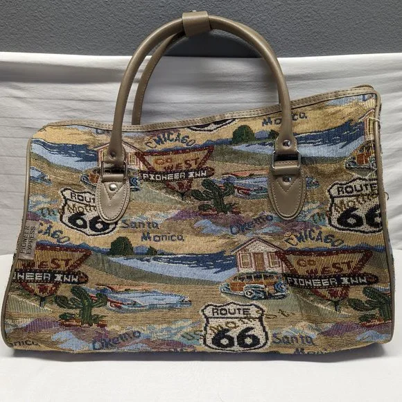 Route 66 Tapestry Travel Bag