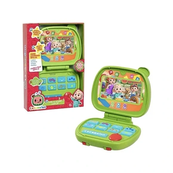 CoComelon Sing and Learn Laptop Toy for Toddlers 60+ Phrases‎ Lights Sounds 18M+