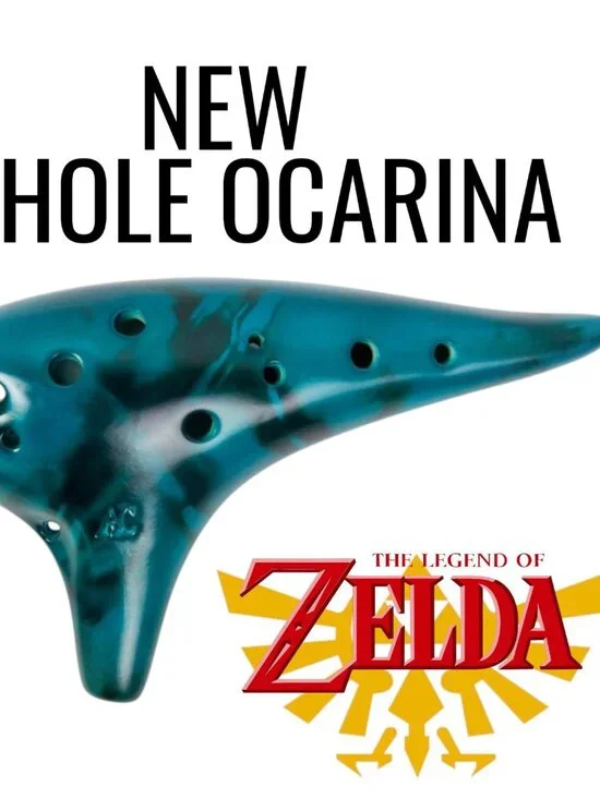 NEW Zelda Ocarina 12 Hole Alto C Ocarina Musical Instrument Christmas Gift Song