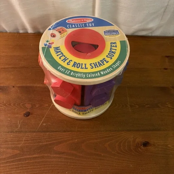 Melissa & Doug Match and Roll Shape‎ Sorter #9041 Educational Shapes & Colors