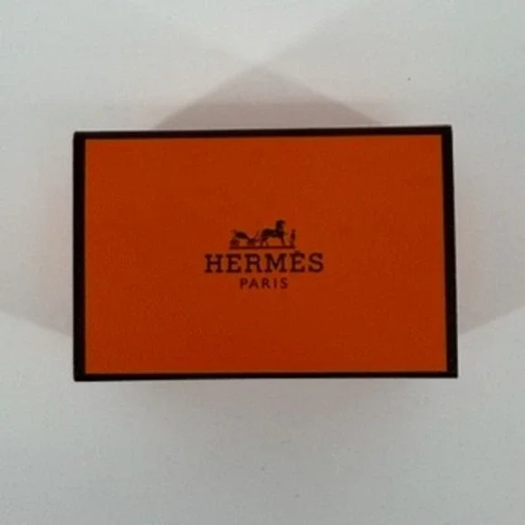 Hermes Paris Small Orange Jewelry Gift Box‎ Sliding Drawer 2.5x1.5x1.5 Inch