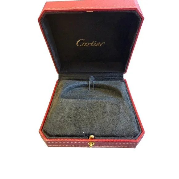 Cartier Red Jewelry Box Set‎ Outer Box Velvet Interior Case Classic Gift Luxury