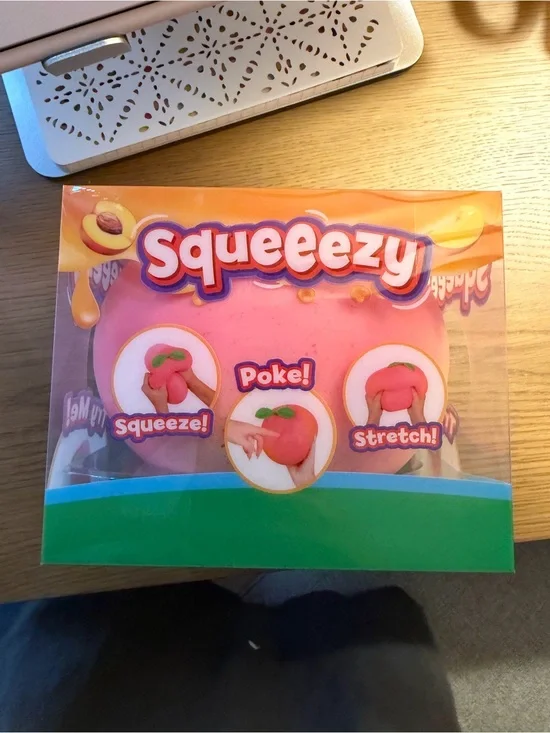 Peach Sensory Stretch & Squeeze Toy - Pink