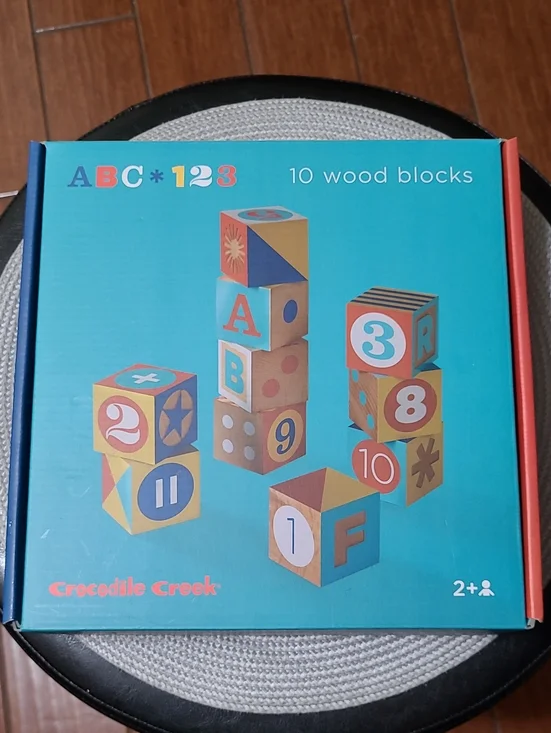 Crocodile Creek ABC 123 Wood Blocks