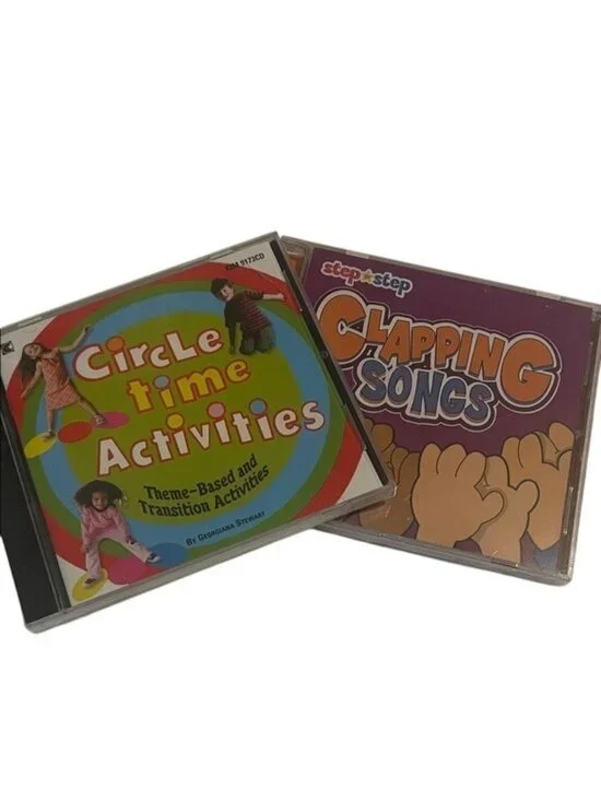 Pre-school Circle Time and Clapping Songs Variety Educational Set of Two CDs NEW