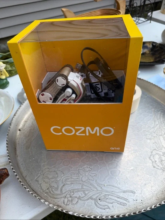 Anki Cozmo Robot in Yellow Display Box