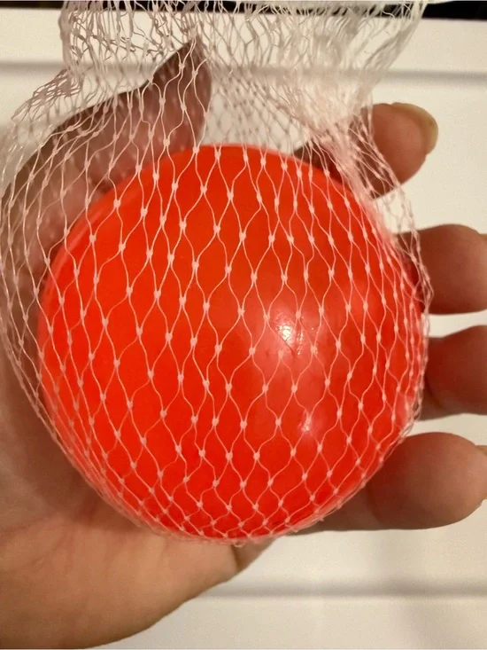 Bright Red Squishy Play Ball for Kids - Learning Toy