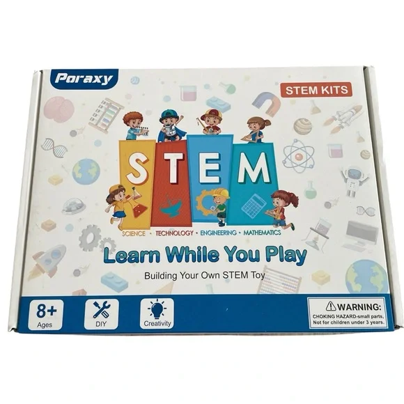 Poraxy STEM Kit for Kids 4 in 1 - Ages 8+  Educational Toy - NIB