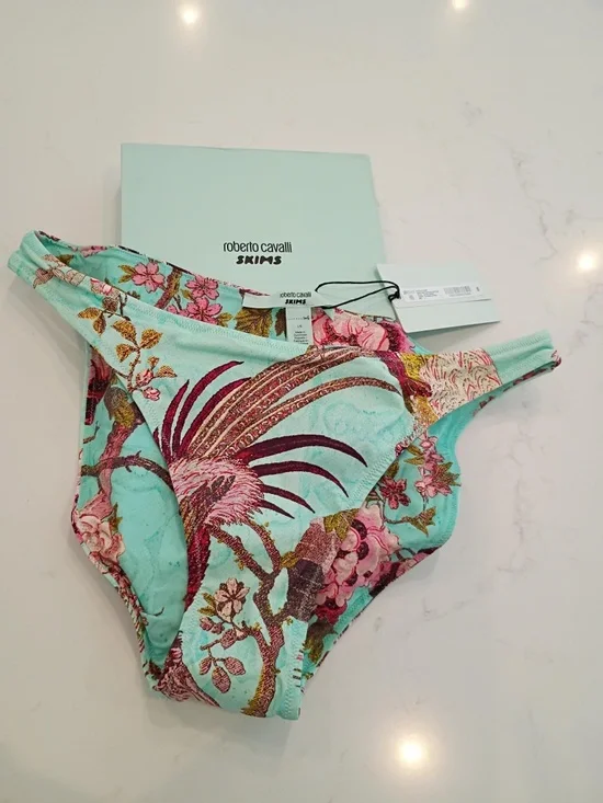 SKIMS X CAVALLI SWIM BOTTOMS L NWT