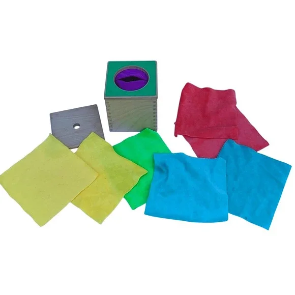 Lovevery Magic Tissue Box 7 Tissues Sensory Montessori Kit 6-12‎ M Infant Toy