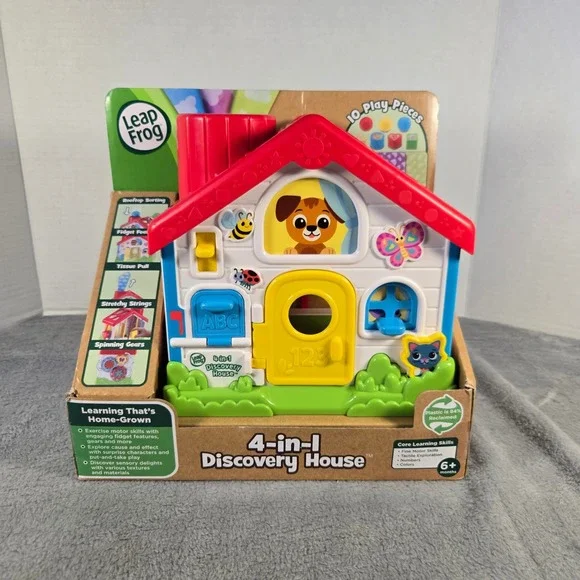 LeapFrog 4-in-1 Discovery House Activity Center Learning Toy 6206 New