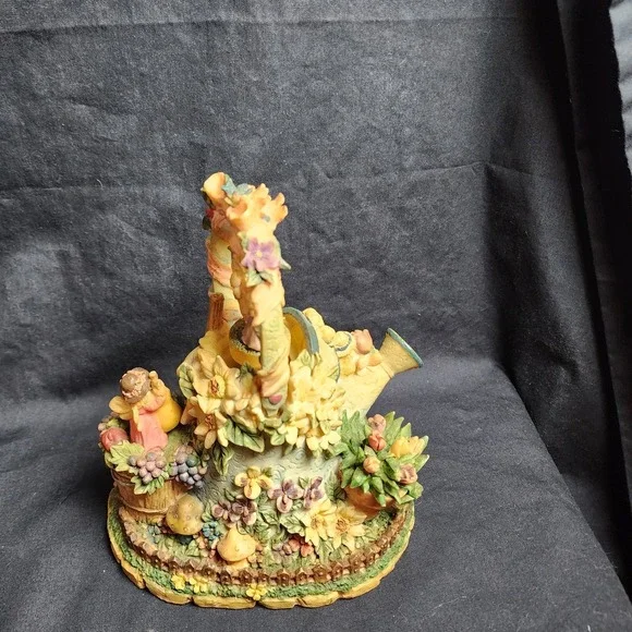 Tune Wind Beneath My Wings Music‎ Figurine Fairies, Water Pitcher, Mushroom