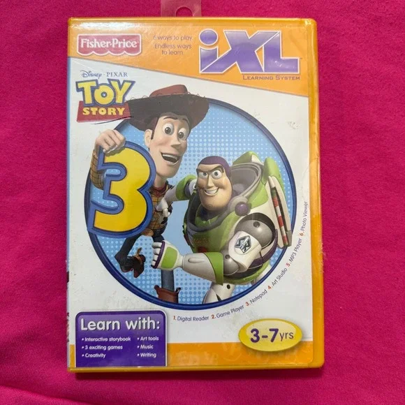 Fisher Price iXL Learning System Toy‎ Story 3 Game Educational Kids 3-7 yrs