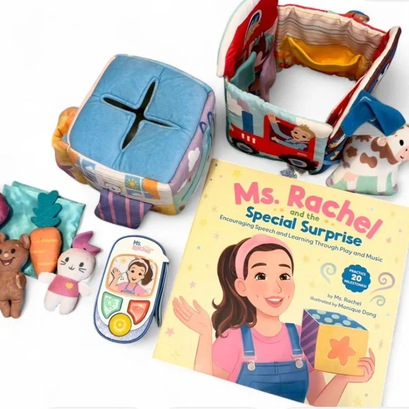 Ms. Rachel and the Special Surprise book and toy set