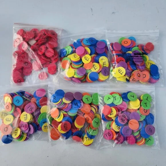 Lakeshore Foam Place Value Disks Discs Counters Classroom Set Educational Math M