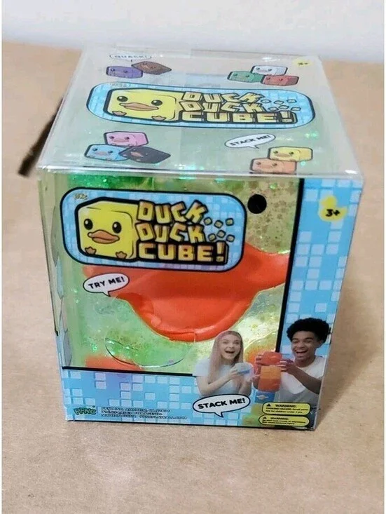 Yellow Duck Duck Cube Squishy Toy Viral Five Below Squishee Toy Tiktok Soft