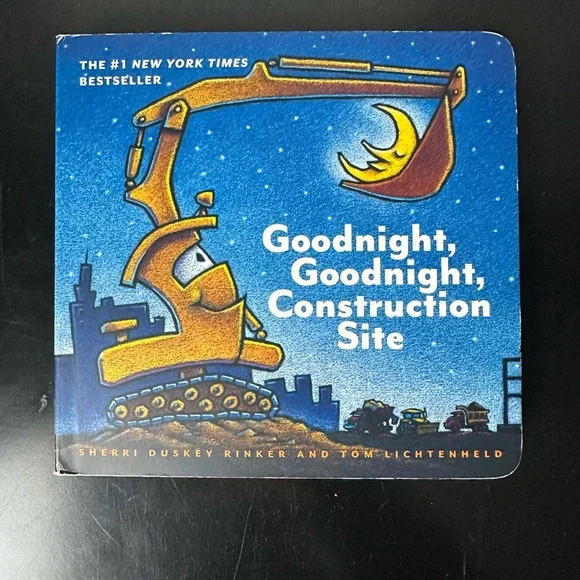 Goodnight Goodnight Construction Site Board Book Children’s Bestseller Story