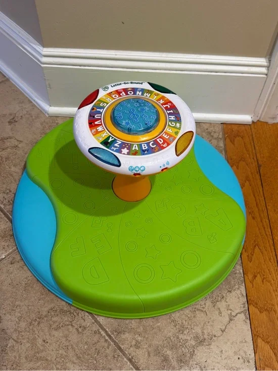 Leapfrog Interactive Alphabet Spinner Learning Toy - Green & Blue Sit & Spin