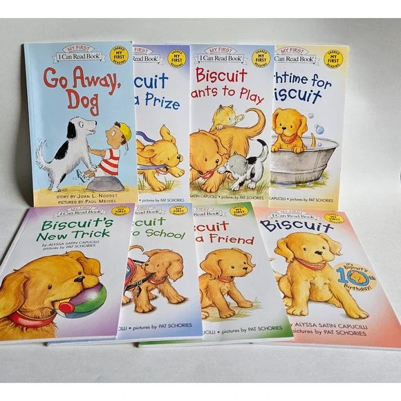 Biscuit My First I Can Read Book Lot of 8 Alyssa Satin Capucilli Go Away Dog
