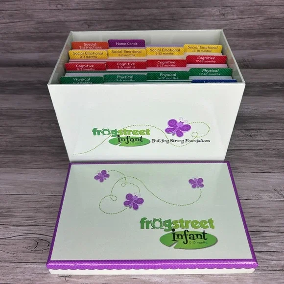 Frog Street Press Infant 0-18M Curriculum Activity Cards Bilingual Homeschool